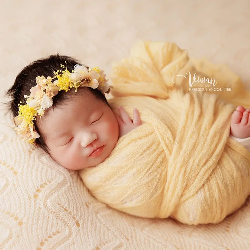Yellow Knitted Theme Set - Newborn Photography Props - Image 3